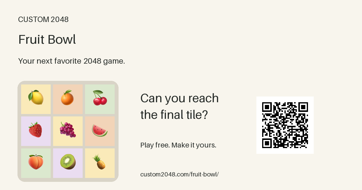 Sharing preview for Fruit Bowl